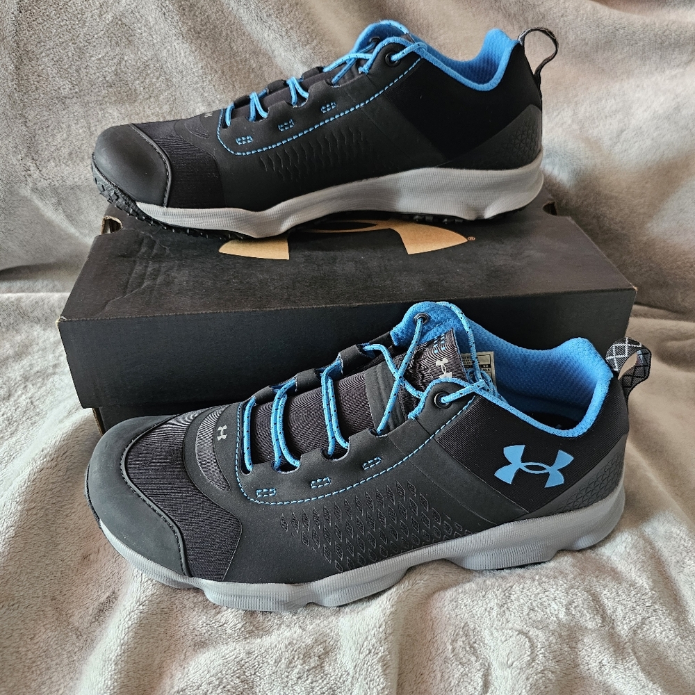 Under Armour Black and Blue Speedfit Hike Low Boots Size 9 Mens NIB 1277932-001